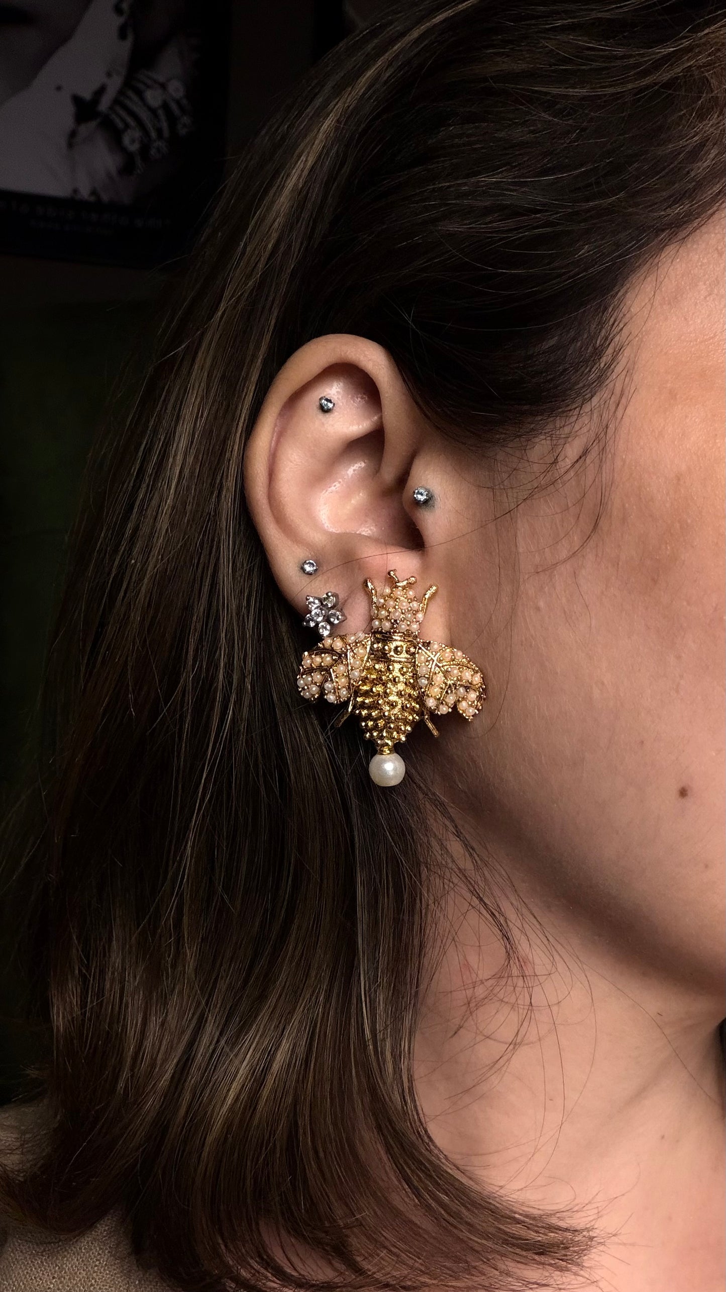 Honey Bee Earrings